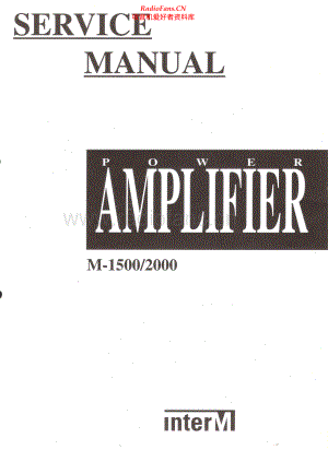 InterM-M2000-pwr-sm 维修电路原理图.pdf