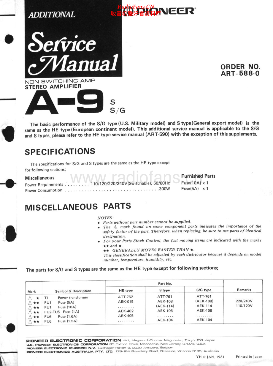 Pioneer-A9-int-sch 维修电路原理图.pdf_第1页