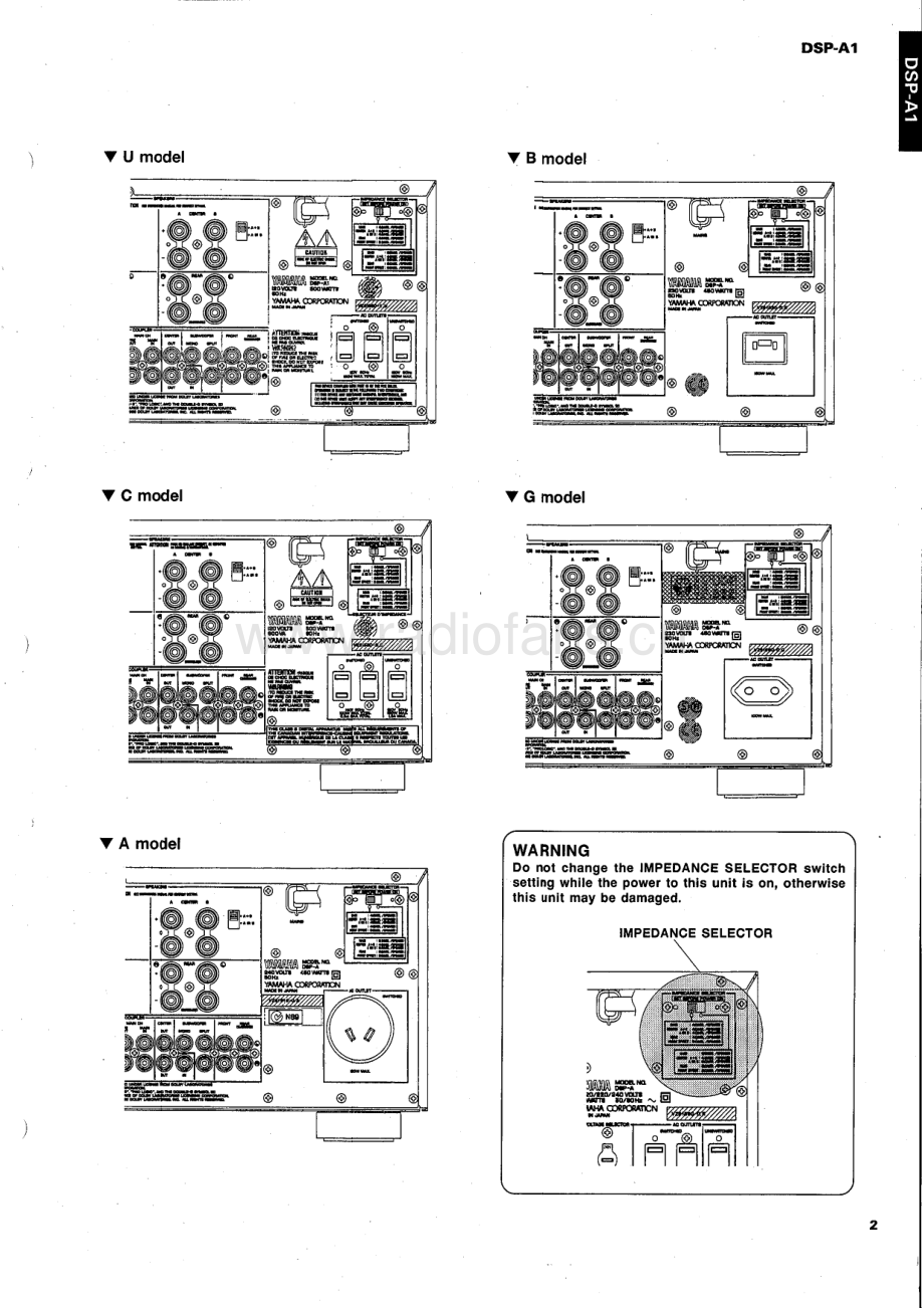 Yamaha-DSPA1-avr-sm 维修电路原理图.pdf_第3页