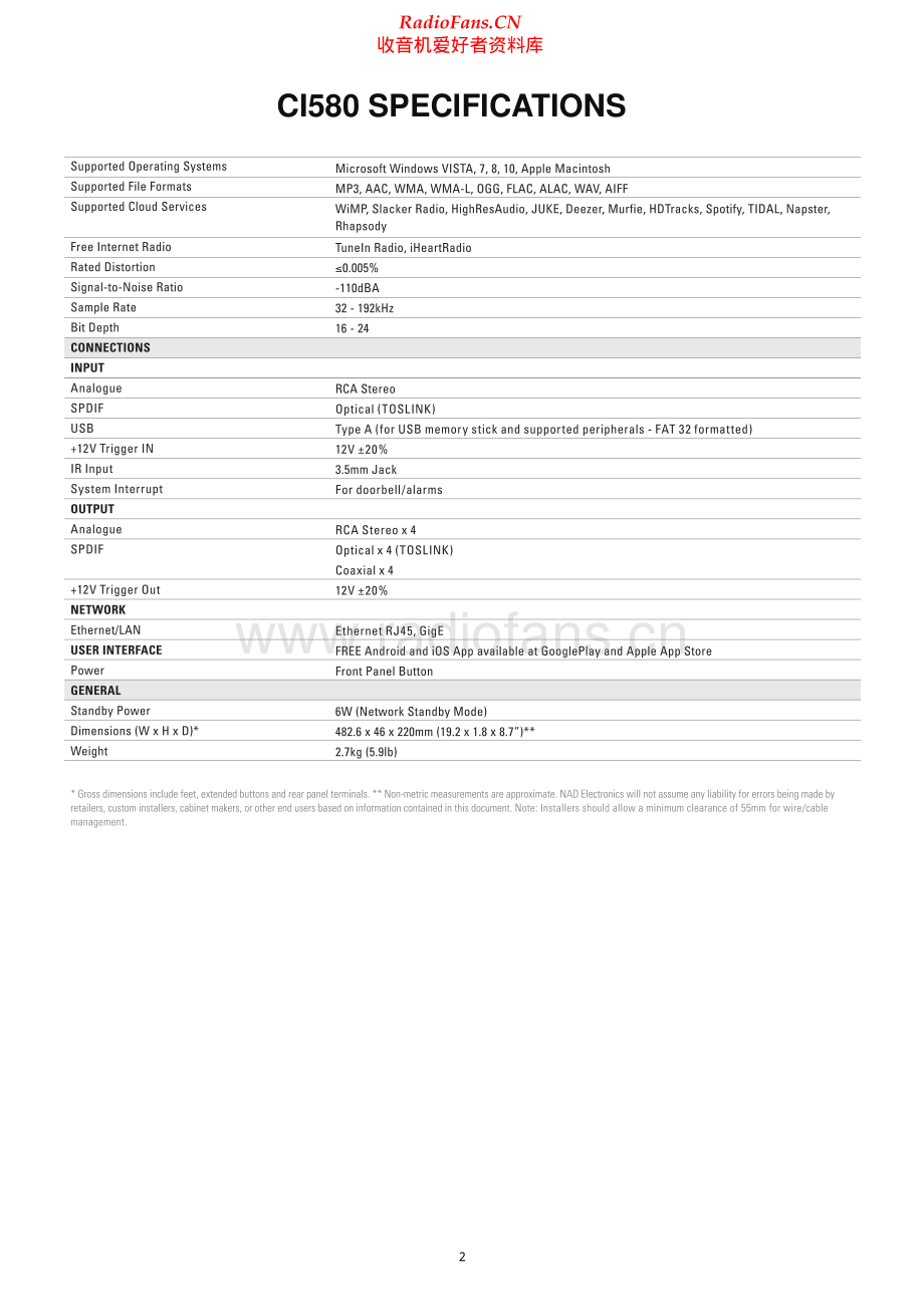 NAD-CI580-nmp-sm 维修电路原理图.pdf_第2页