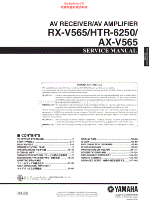 Yamaha-HTR6250-avr-sm 维修电路原理图.pdf
