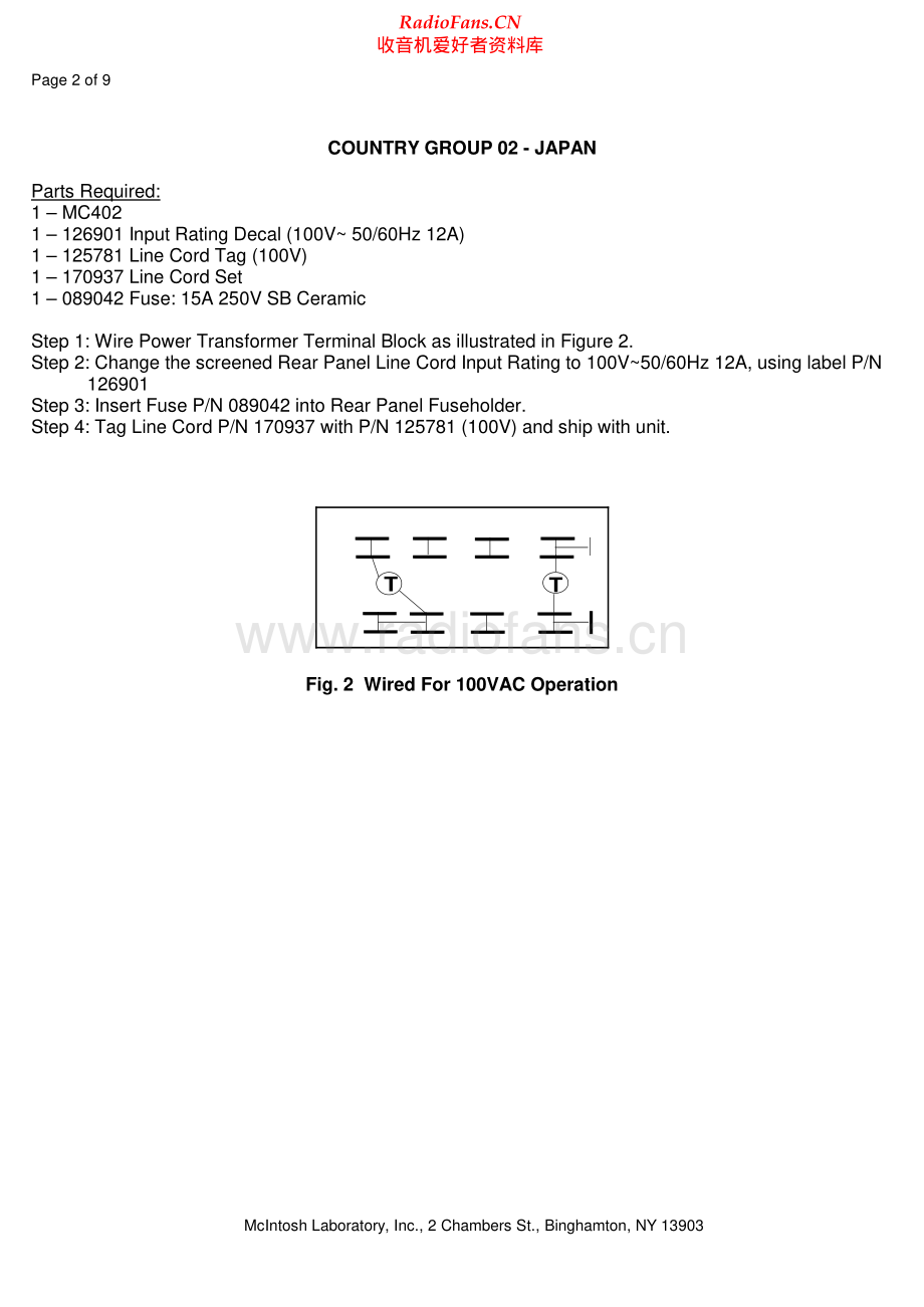 McIntosh-MC402-pwr-vc 维修电路原理图.pdf_第2页