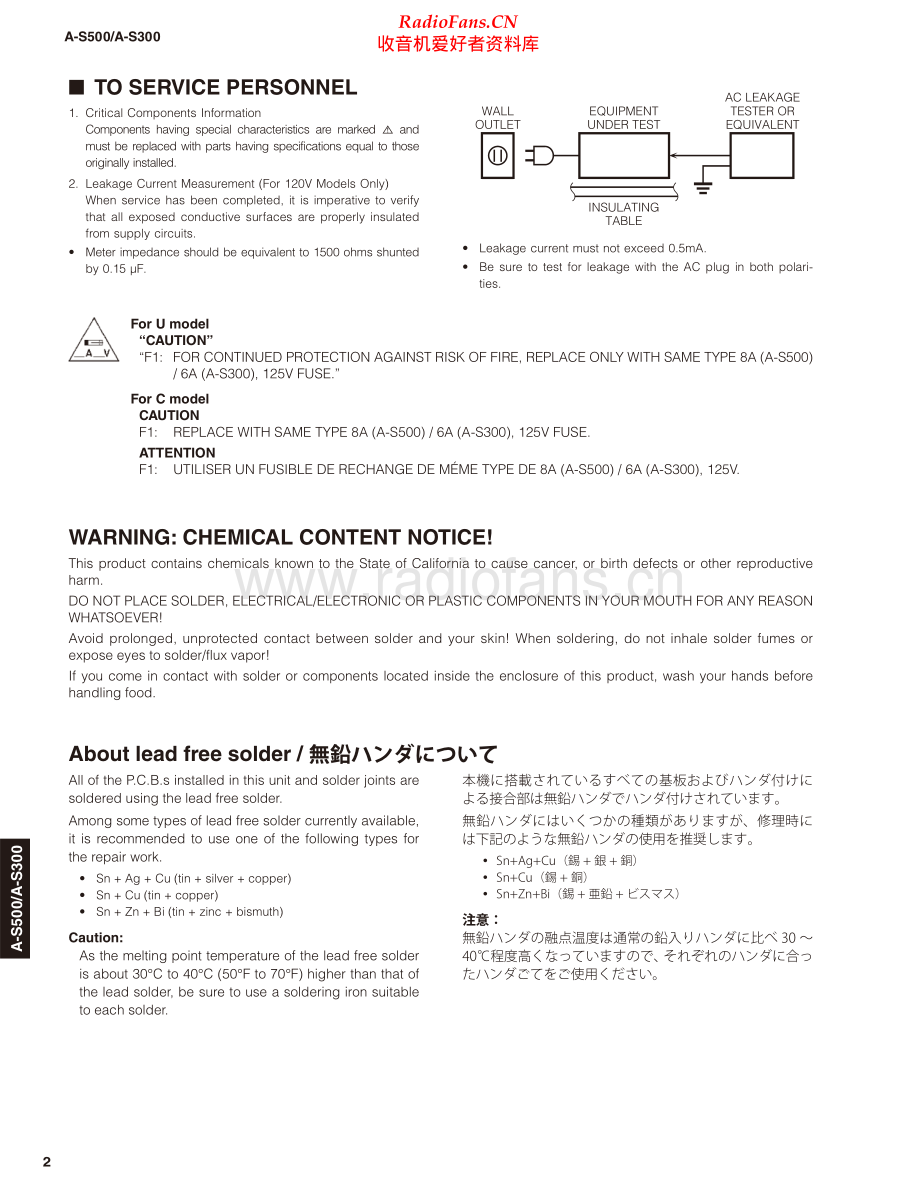 Yamaha-AS300-int-sm(1) 维修电路原理图.pdf_第2页