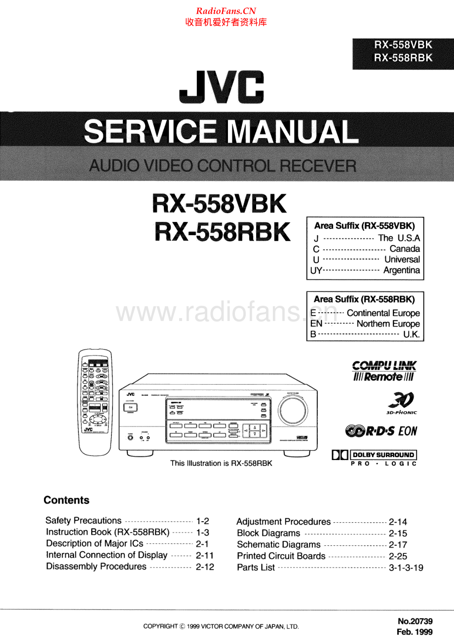 JVC-RX558VBK-avr-sm 维修电路原理图.pdf_第1页