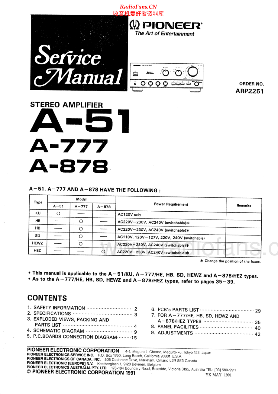 Pioneer-A777-int-sm 维修电路原理图.pdf_第1页