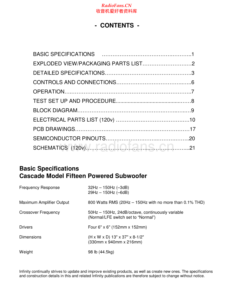 Infinity-CascadeFifteen-sub-sm 维修电路原理图.pdf_第2页