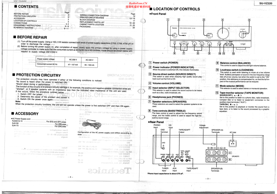 Technics-SUVZ220-int-sm 维修电路原理图.pdf_第2页