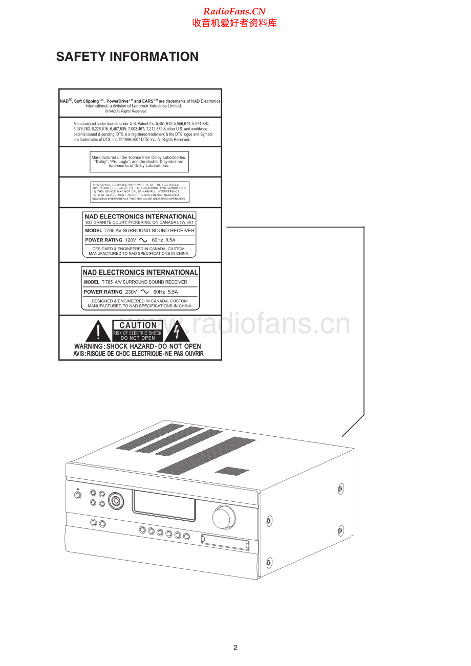 NAD-T785-avr-sm 维修电路原理图.pdf_第2页