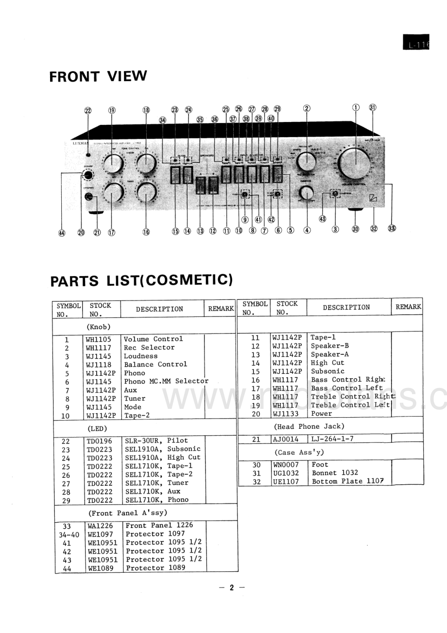 Luxman-L116A-int-sm 维修电路原理图.pdf_第3页