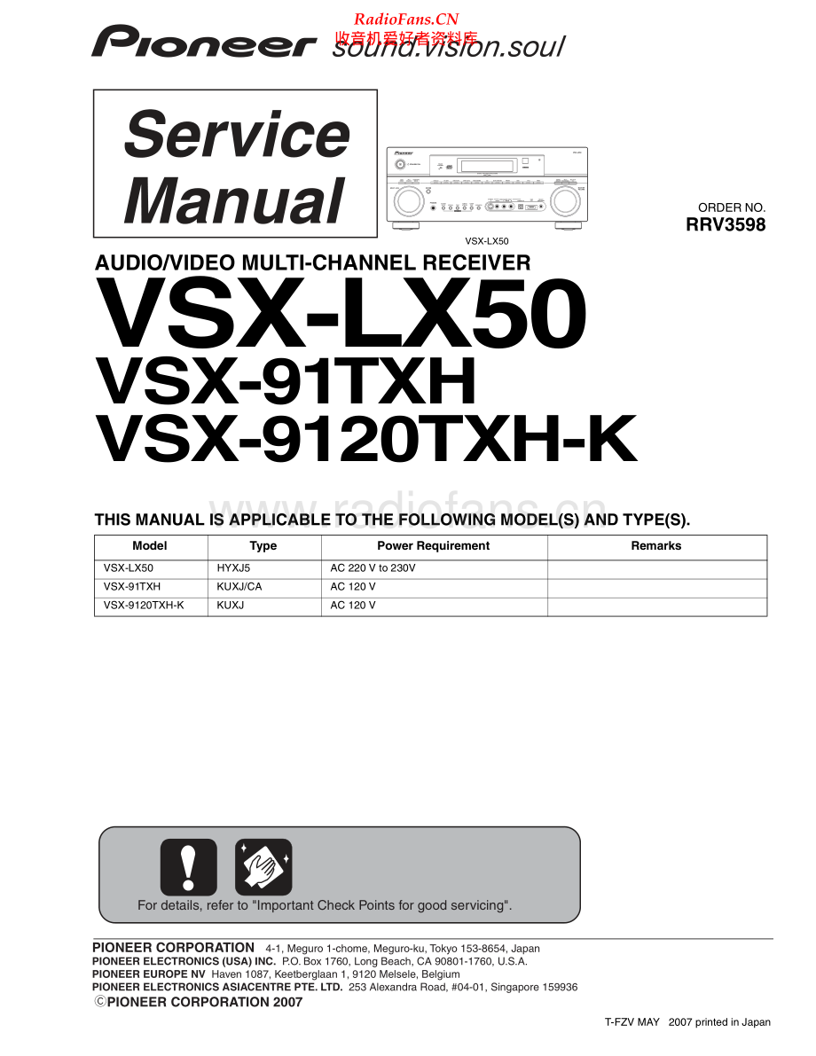 Pioneer-VSX9120THXK-avr-sm 维修电路原理图.pdf_第1页