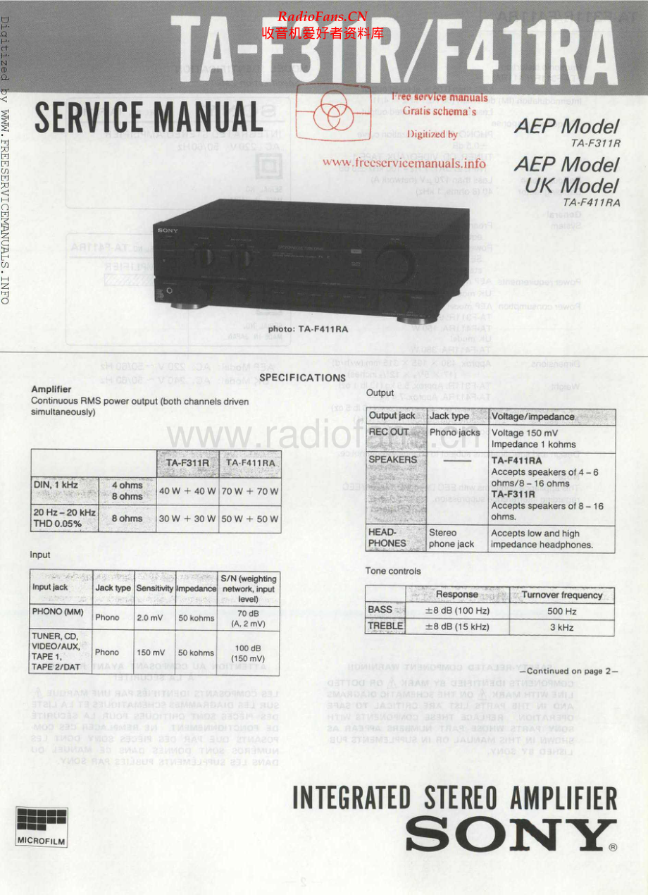 Sony-TAF311R-int-sm 维修电路原理图.pdf_第1页