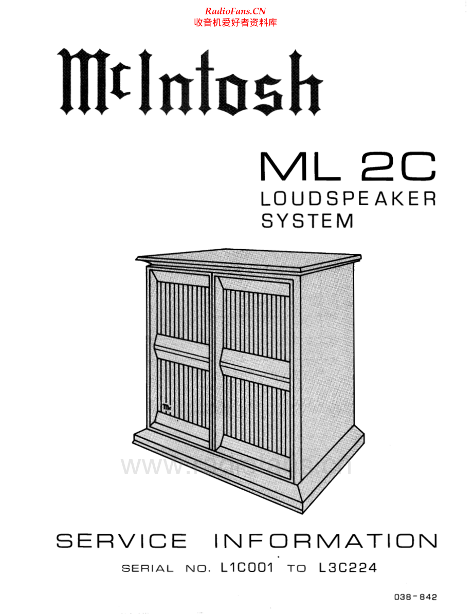 McIntosh-ML2C-spk-sm1 维修电路原理图.pdf_第1页