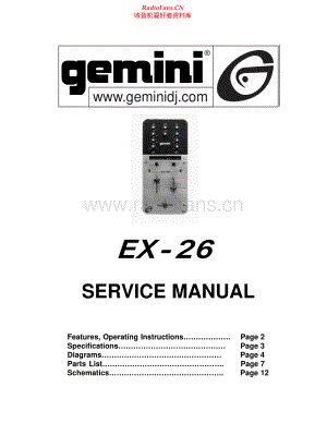 Gemini-EX26-mix-sm维修电路原理图.pdf