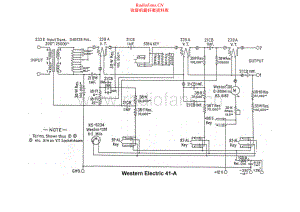 WesternElectric-WE41A-amp-sch 维修电路原理图.pdf