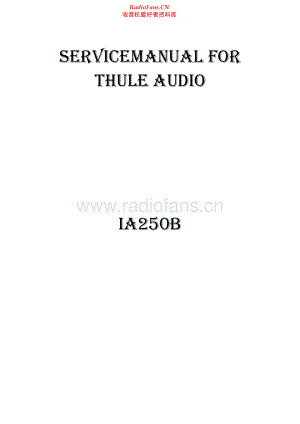 Thule-IA250B-pwr-sm 维修电路原理图.pdf