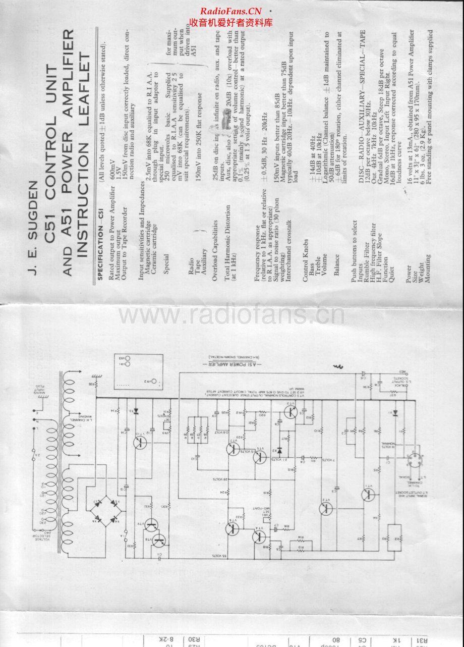 Sugden-C51-pre-sch 维修电路原理图.pdf_第1页