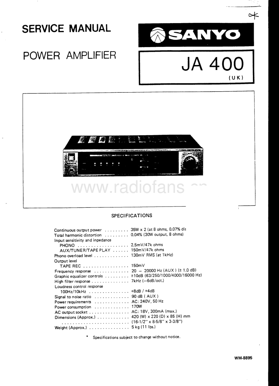 Sanyo-JA350-int-sm 维修电路原理图.pdf_第3页