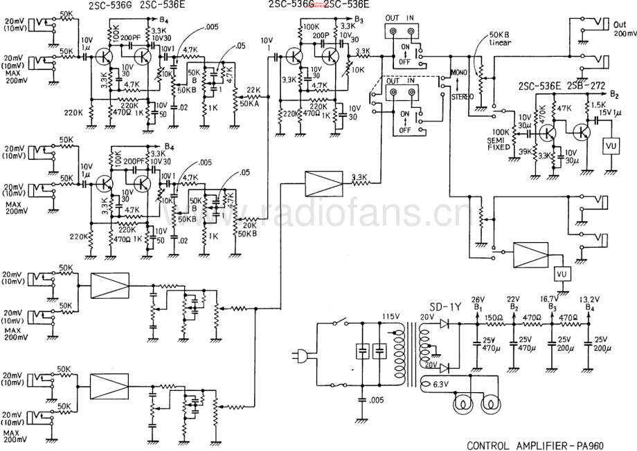 Univox-PA960-pre-sch 维修电路原理图.pdf_第1页