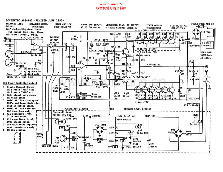 QSC-A42-pwr-sch 维修电路原理图.pdf_第1页