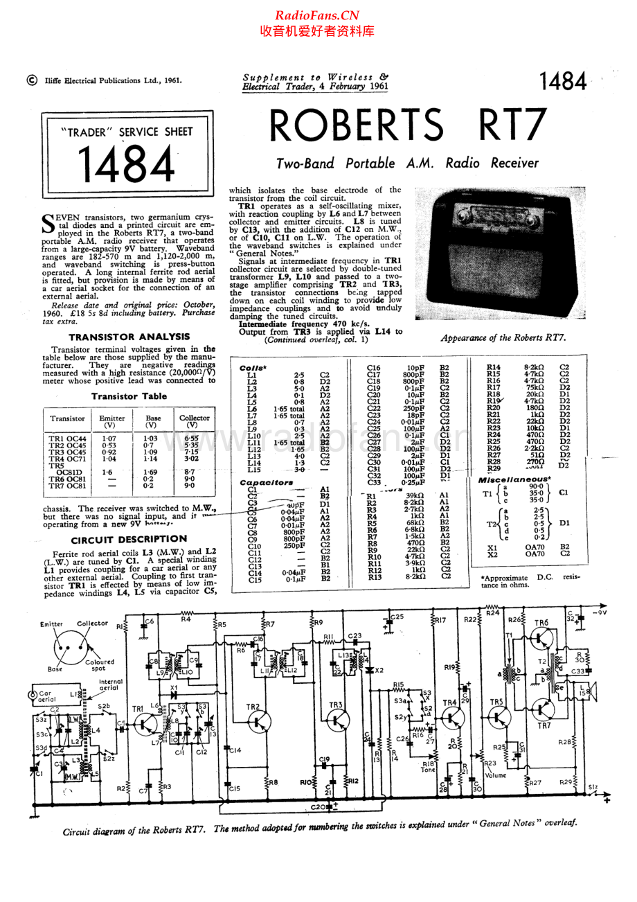 Roberts-RT7-pr-sm 维修电路原理图.pdf_第1页