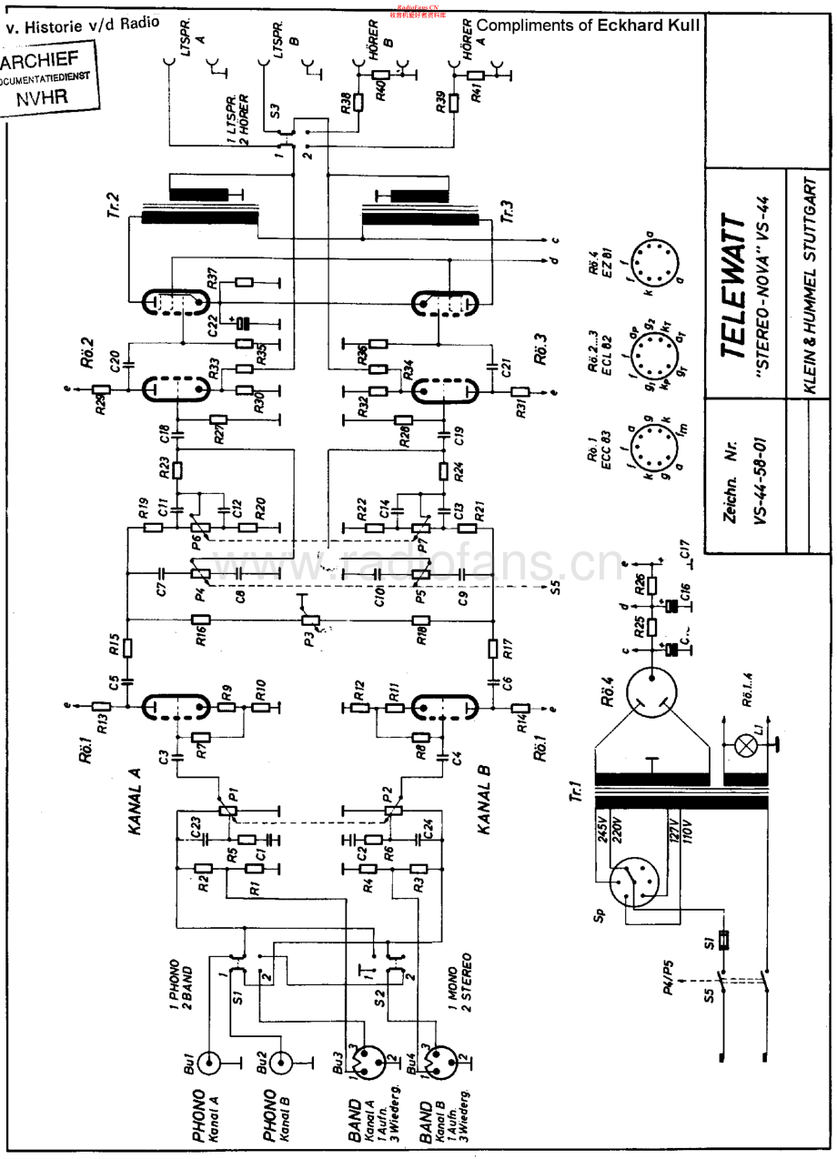 KleinHummel-VS44-int-sch 维修电路原理图.pdf_第1页