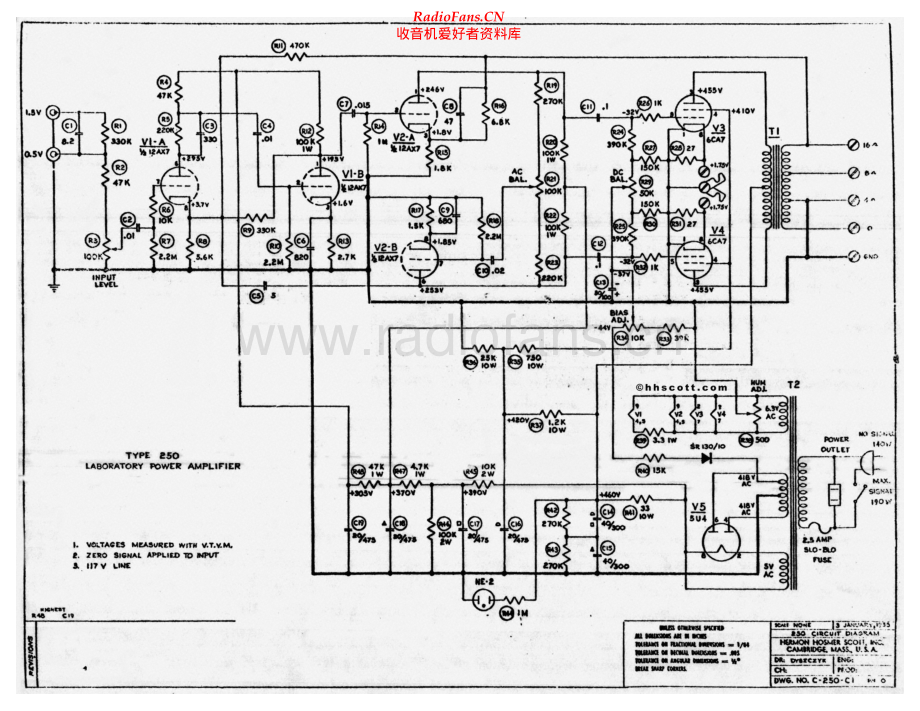 Scott-250C1-pwr-sch 维修电路原理图.pdf_第1页