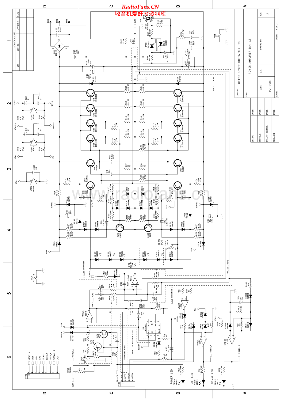 Peavey-PV1500-pwr-sch 维修电路原理图.pdf_第1页