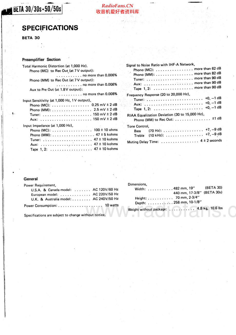 Nikko-Beta50S-pre-sm 维修电路原理图.pdf_第2页