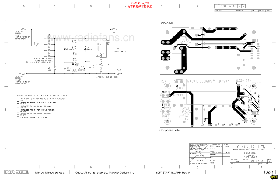 Mackie-M1400i-pwr-sch 维修电路原理图.pdf_第1页