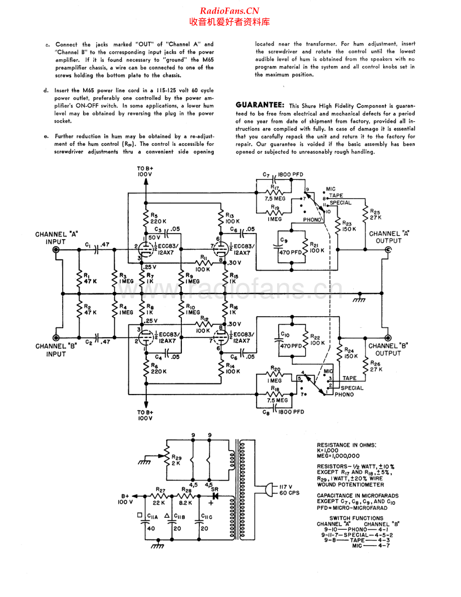 Shure-M65-pre-sch 维修电路原理图.pdf_第2页