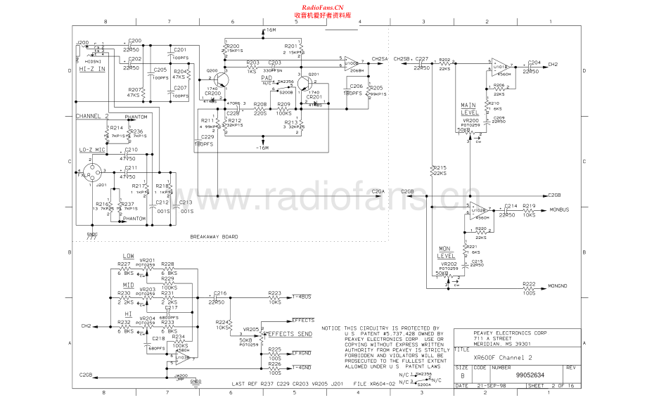 Peavey-XR600F-pre-sch 维修电路原理图.pdf_第2页