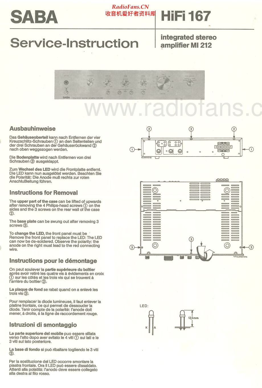 Saba-HiFi167-int-sm 维修电路原理图.pdf_第1页