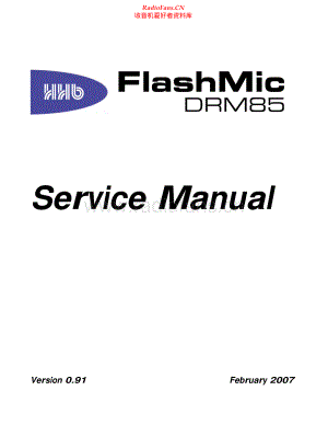 HHB-DRM85-mic-sm 维修电路原理图.pdf