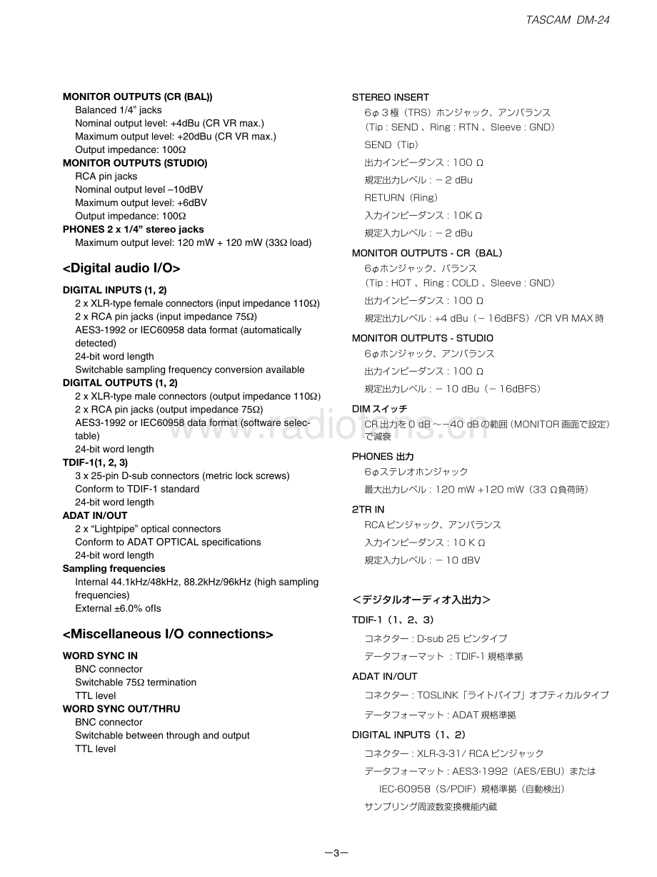 Teac-TascamDM24-mix-sm 维修电路原理图.pdf_第3页