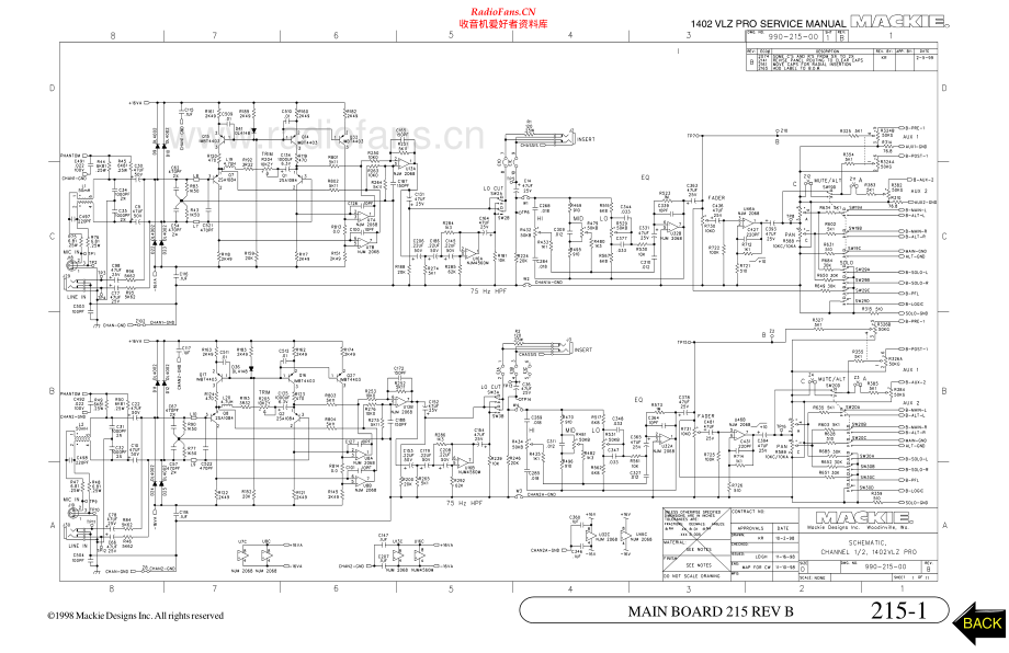 Mackie-Acoustics1402VLZPRO-mix-sch 维修电路原理图.pdf_第1页