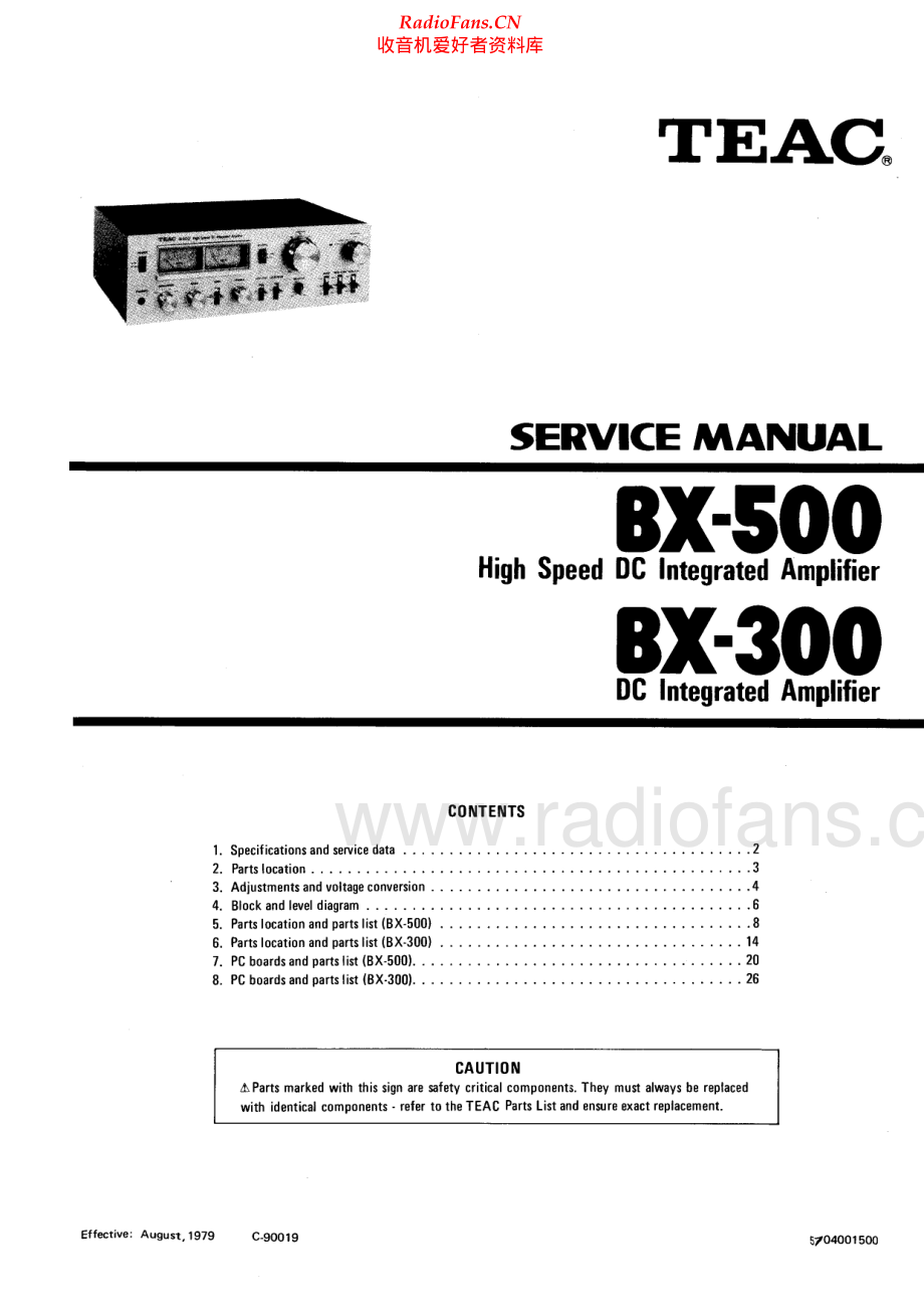 Teac-BX500-int-sm 维修电路原理图.pdf_第1页