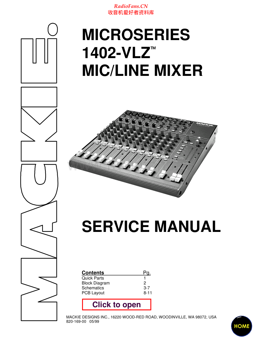 Mackie-1402VLZ-mix-sm 维修电路原理图.pdf_第1页