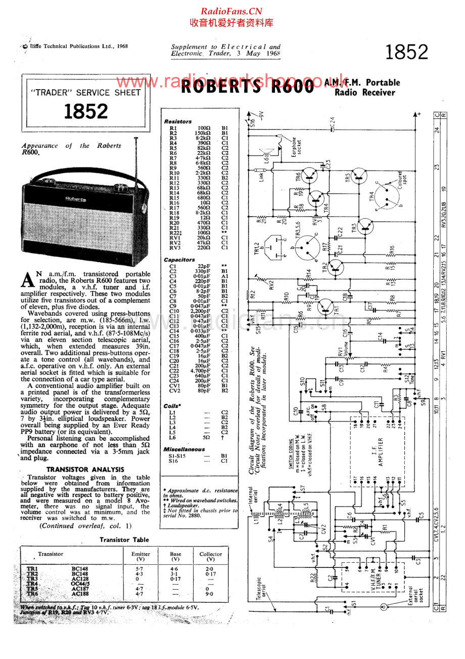 Roberts-R600-pr-sm 维修电路原理图.pdf_第1页