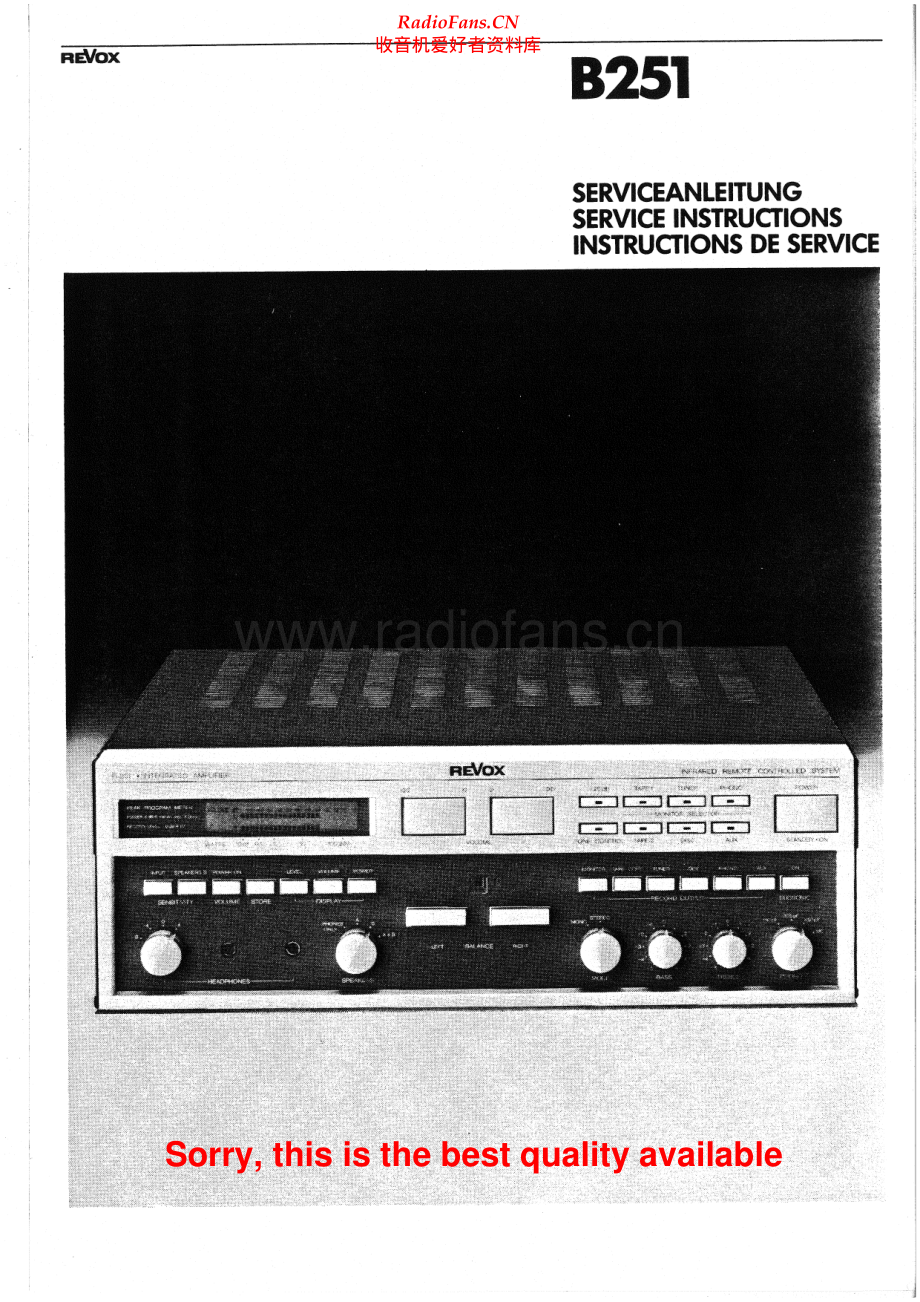 Revox-B251-int-sm 维修电路原理图.pdf_第1页