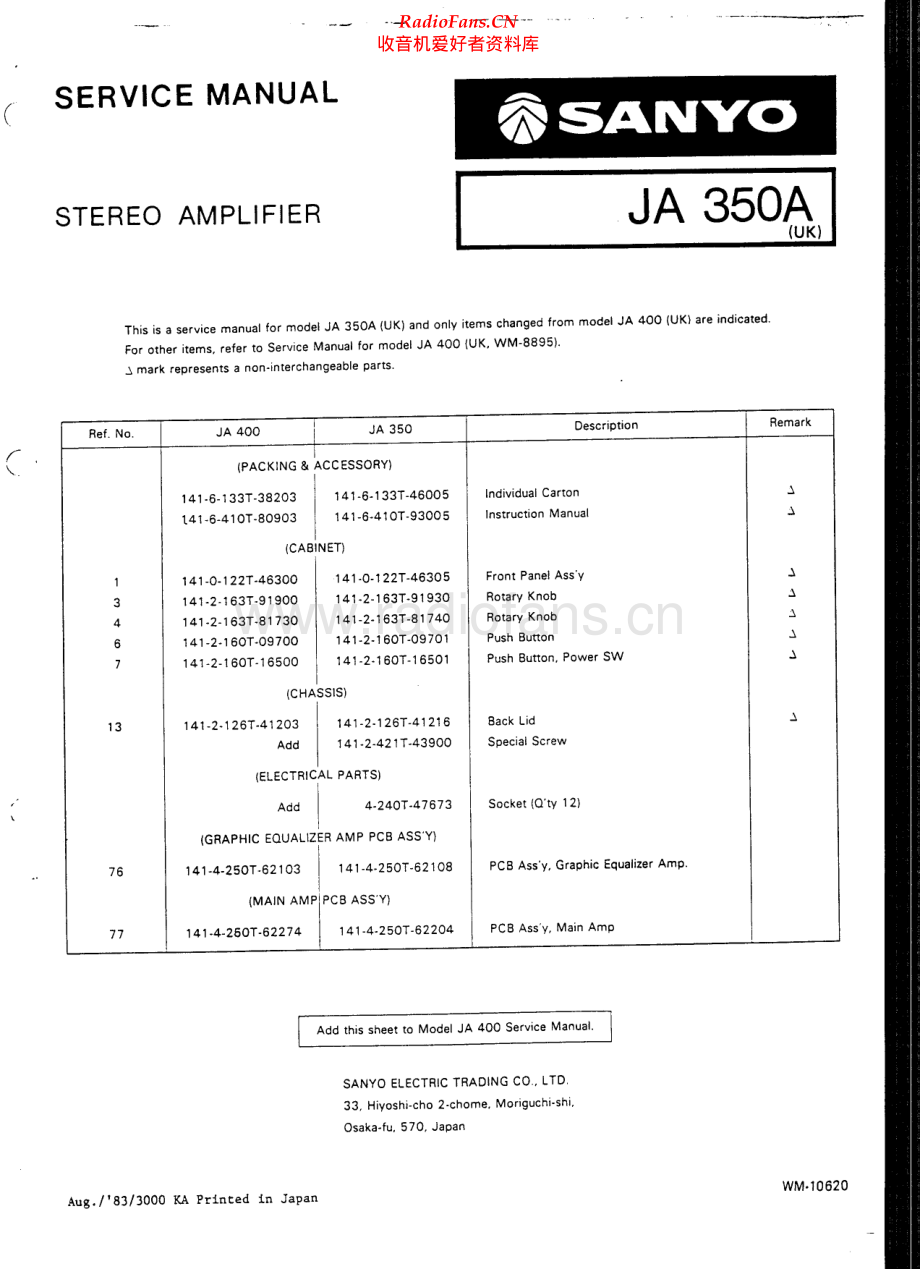 Sanyo-JA400-int-sm 维修电路原理图.pdf_第2页