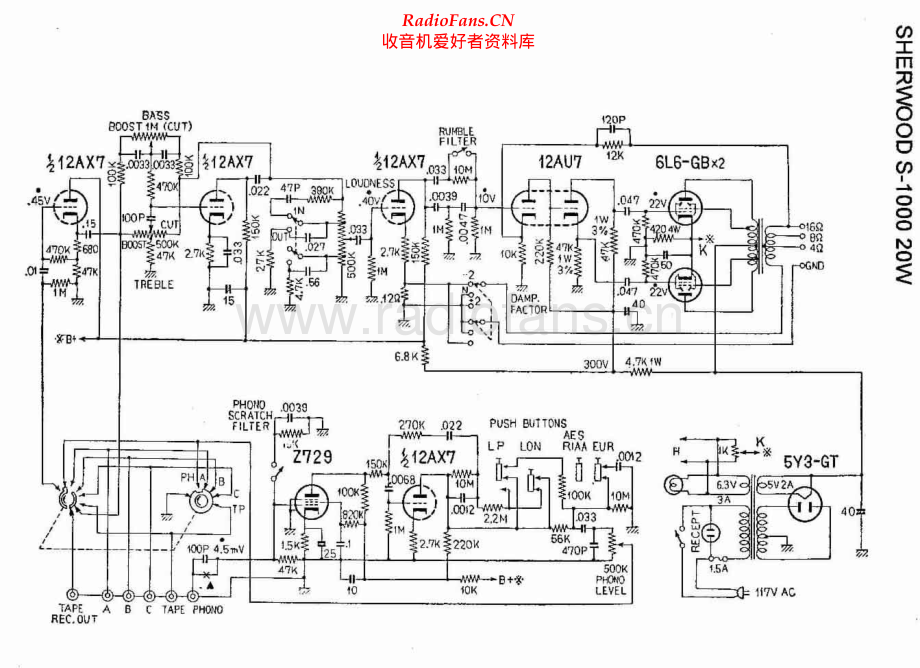 Sherwood-S1000-int-sch 维修电路原理图.pdf_第1页