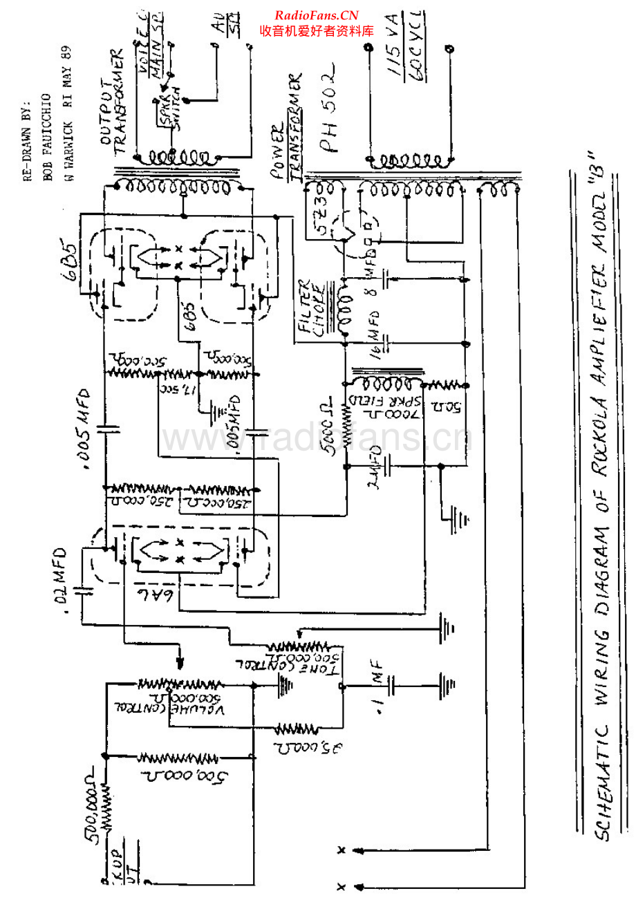 RockOla-B-pwr-sch 维修电路原理图.pdf_第1页