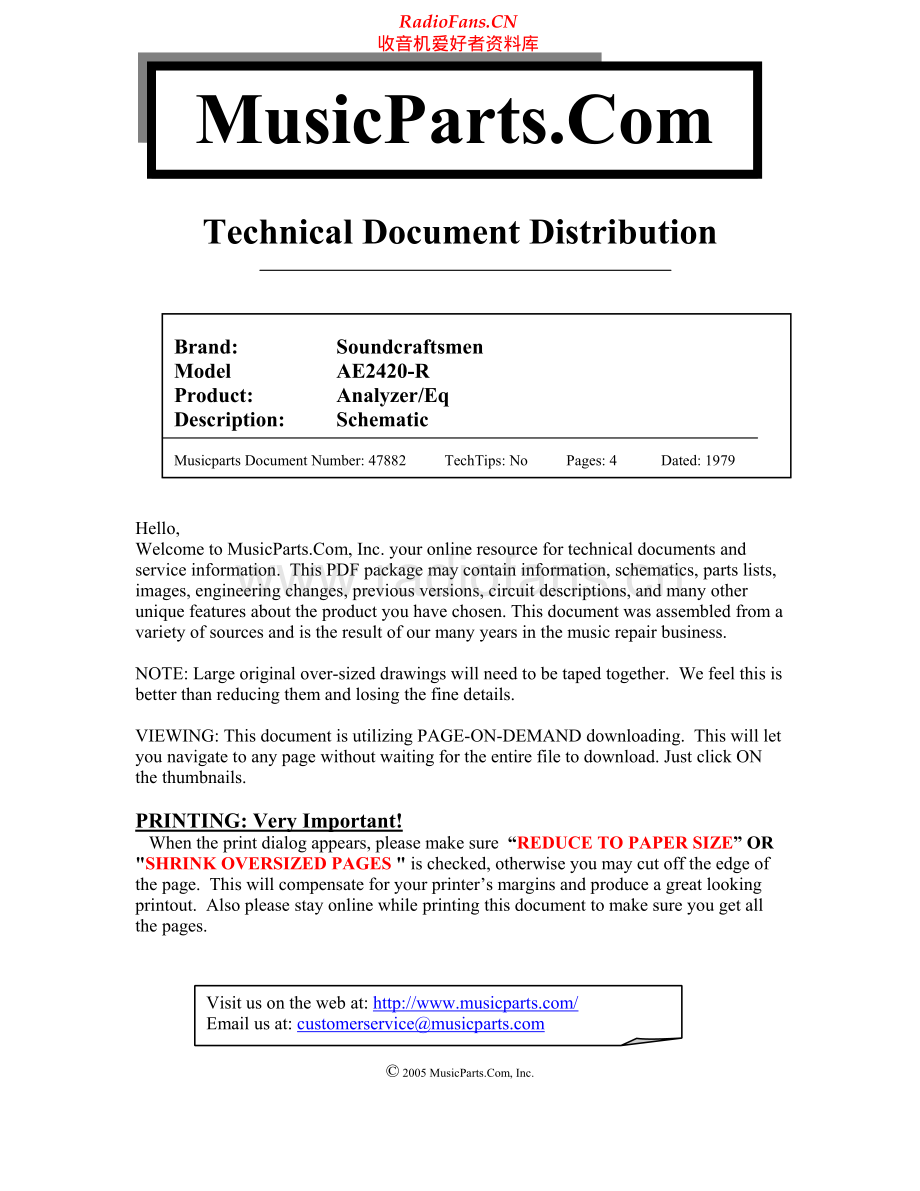 Soundcraftsmen-AE2420R-eq-ti 维修电路原理图.pdf_第1页