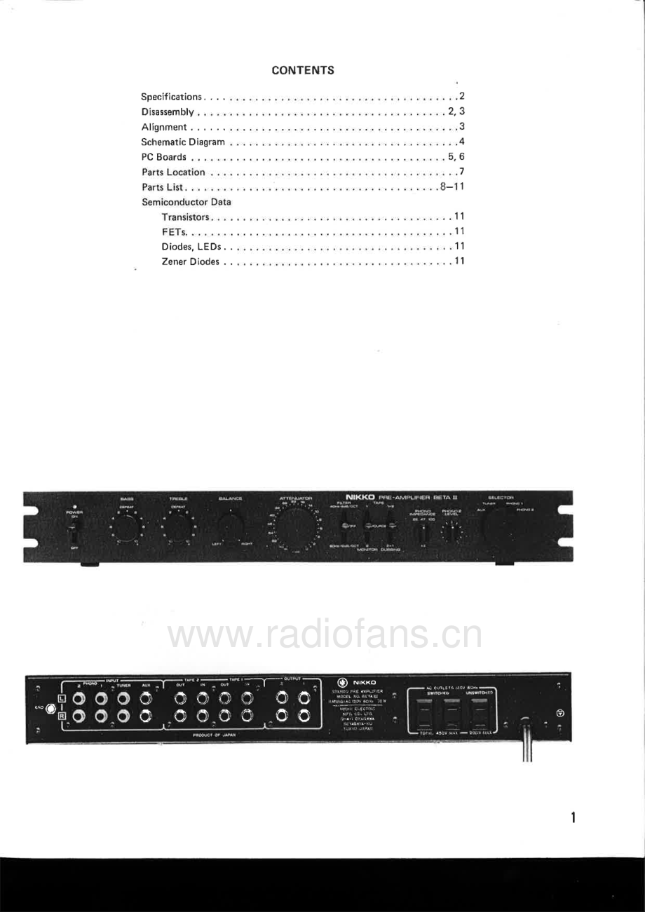 Nikko-Beta3-pre-sm 维修电路原理图.pdf_第3页