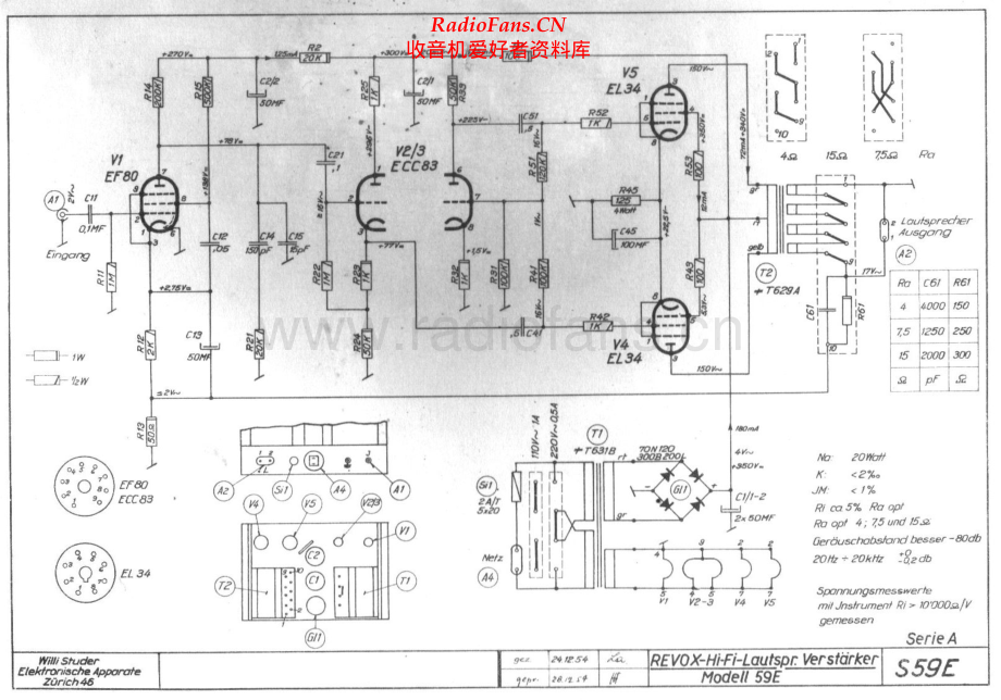 Revox-59E-pwr-sch 维修电路原理图.pdf_第1页