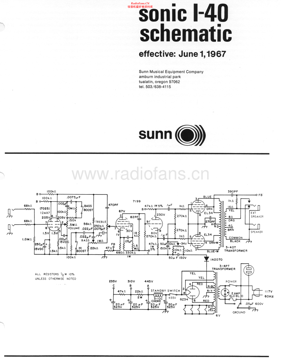 Sunn-SonicI40-pwr-sch2 维修电路原理图.pdf_第1页