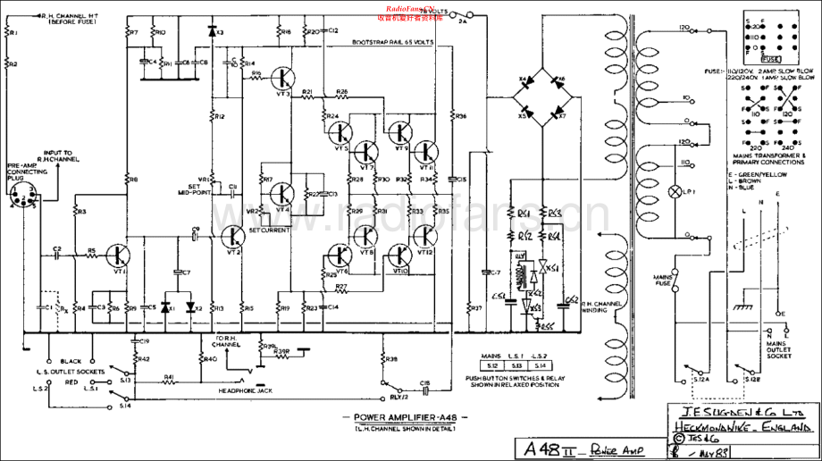 Sugden-A48_MK2-pwr-sch1 维修电路原理图.pdf_第1页