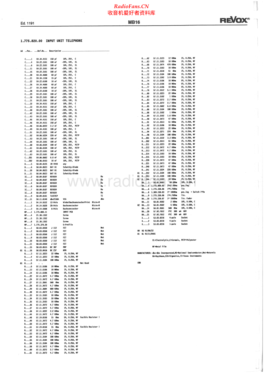 Revox-MB16-mix-sm4 维修电路原理图.pdf_第1页