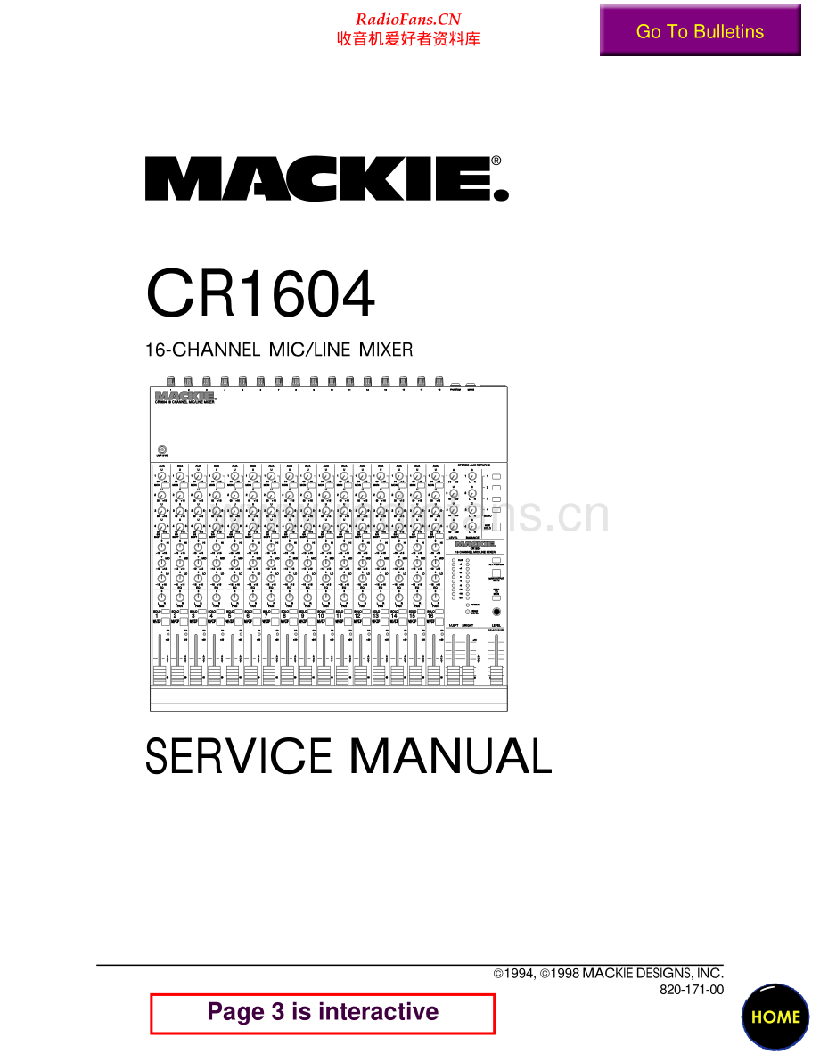 Mackie-CR1604-mix-sm 维修电路原理图.pdf_第1页