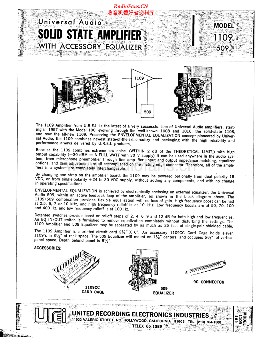 Urei-1109-pre-sch 维修电路原理图.pdf_第1页